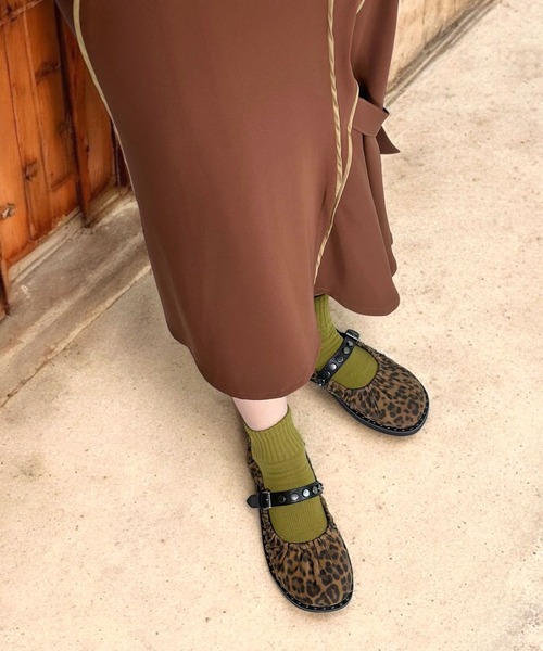 ASH(アッシュ)の「アッシュ【OSAKA】メリージェーンフラットシューズ ベルトパンプス バレエシューズ 1.5cmヒール(パンプス・レディース・レオパード・37/36/39/38)」の11枚目の写真
