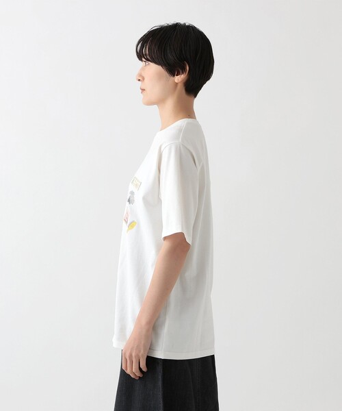 Afternoon Tea（アフタヌーンティー）の「トラベルプリントTシャツ/宮嵜蘭（Tシャツ/カットソー・レディース・オフホワイト・MEDIUM）」の3枚目の写真