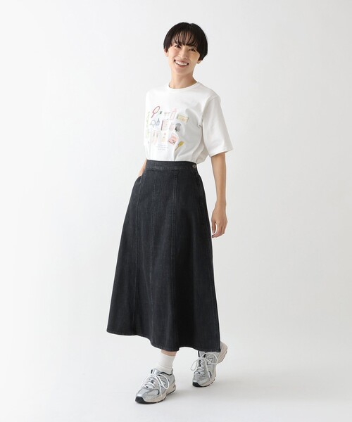 Afternoon Tea（アフタヌーンティー）の「トラベルプリントTシャツ/宮嵜蘭（Tシャツ/カットソー・レディース・オフホワイト・MEDIUM）」の4枚目の写真