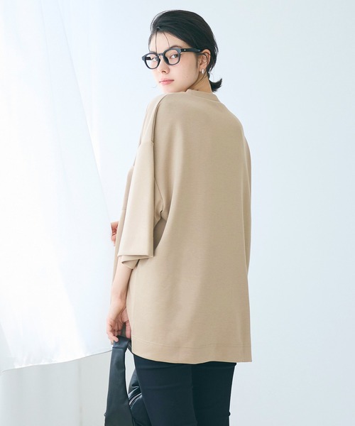 coca(coca)(コカ)の「コットンタッチダブルクロスビッグTシャツ(Tシャツ/カットソー・メンズ・ベージュ/チャコール・XL/M/L)」の11枚目の写真