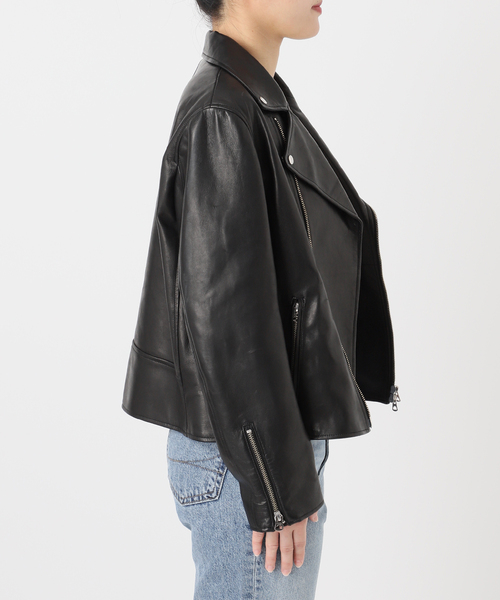Spick & Span（スピックアンドスパン）の「TICCA / ティッカ ダブルライダースジャケット（ライダースジャケット・レディース・ブラック・LARGE）」の11枚目の写真