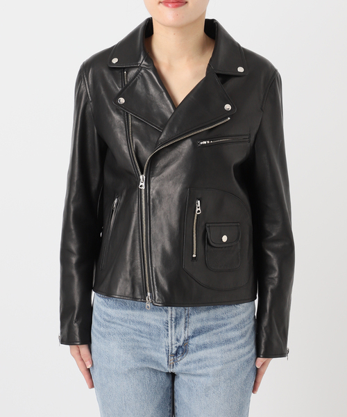 Spick & Span（スピックアンドスパン）の「TICCA / ティッカ ダブルライダースジャケット（ライダースジャケット・レディース・ブラック・LARGE）」の20枚目の写真