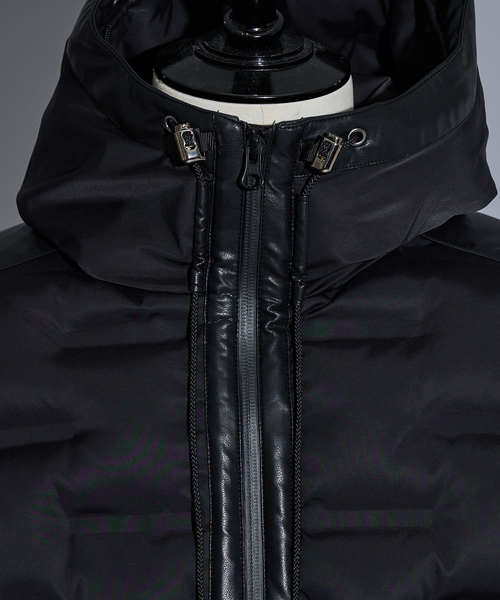 5351 POUR LES HOMMES（ゴーサンゴーイチプールオム）の「【軽量/保温】シームレス パデッド フード ブルゾン（ブルゾン・メンズ・カーキ/ブラック・44/46/48/50）」の10枚目の写真