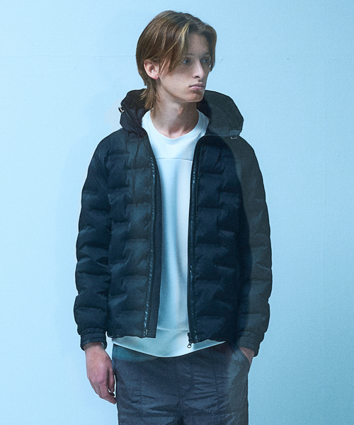 5351 POUR LES HOMMES（ゴーサンゴーイチプールオム）の「【軽量/保温】シームレス パデッド フード ブルゾン（ブルゾン・メンズ・カーキ/ブラック・44/46/48/50）」の15枚目の写真