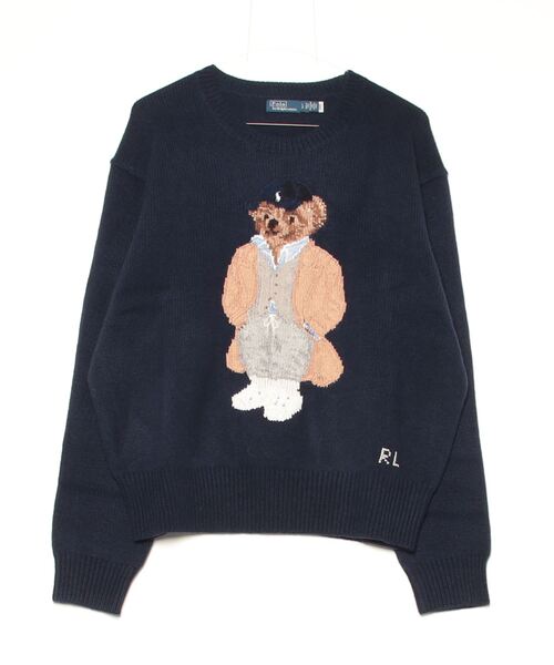 完売品 POLO RALPH LAUREN ポロベア ウールブレンド セーター シアリング Polo ベア ウールブレンド セーター （ニット