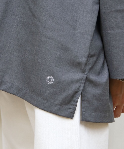 ORCIVAL(オーシバル)の「ORCIVAL/オーシバル ロングシャツ LONG SHIRT OR-B0419 TWR(シャツ/ブラウス・レディース・ネイビー/グレー・1)」の4枚目の写真