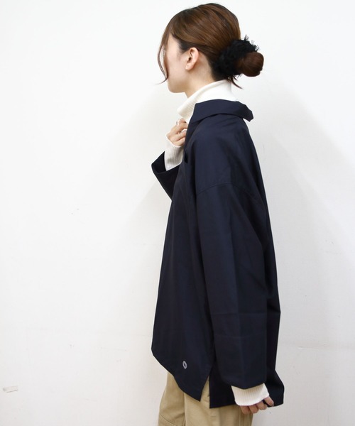 ORCIVAL(オーシバル)の「ORCIVAL/オーシバル ロングシャツ LONG SHIRT OR-B0419 TWR(シャツ/ブラウス・レディース・ネイビー/グレー・1)」の10枚目の写真