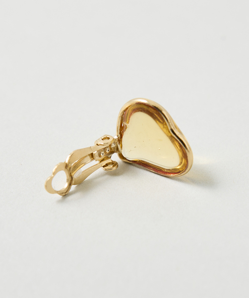 collex（コレックス）の「【Elodie Pavie】ガラスハートイヤリング（イヤリング・レディース・クリア・フリー）」の5枚目の写真