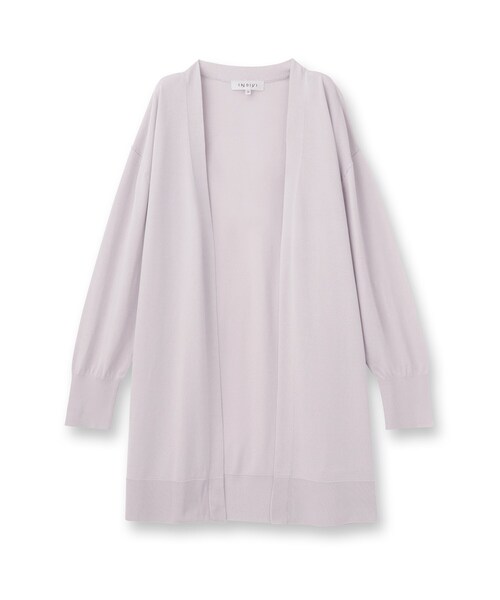 INDIVI（インディヴィ）の「【洗える】大人ロングカーディガンニット（カーディガン/ボレロ・レディース・オフホワイト・38/13）」の2枚目の写真