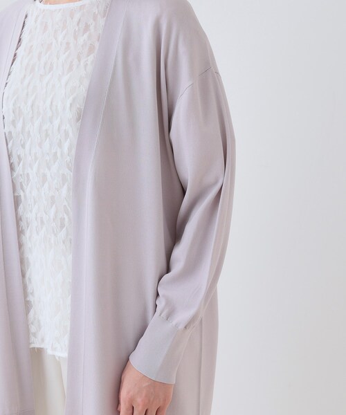 INDIVI（インディヴィ）の「【洗える】大人ロングカーディガンニット（カーディガン/ボレロ・レディース・オフホワイト・38/13）」の19枚目の写真