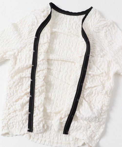 セール】シャーリングホックトップス（Tシャツ/カットソー