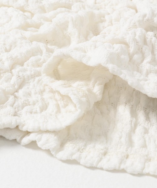 KBF（ケイビーエフ）の「シャーリングホックトップス（Tシャツ/カットソー・レディース・ブラック/アイボリー・ONE）」の11枚目の写真