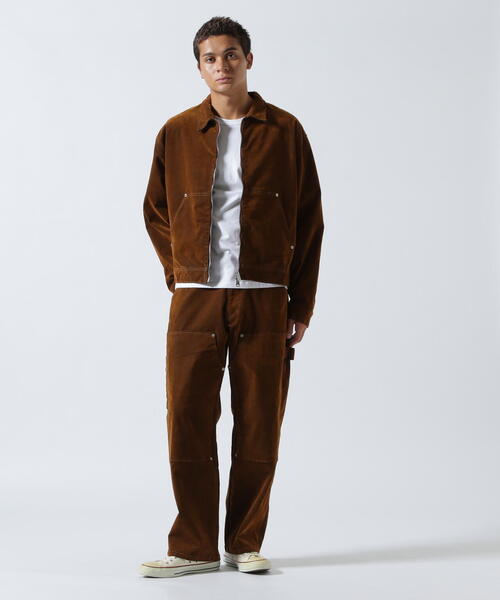 BEAVER（ビーバー）の「B omnivore/ビーオムニボー  FLOCKY DENIM COVER JACKET フロッキーデニムカバージャケット（カバーオール・メンズ・オリーブ系/ブラウン・L/M）」の17枚目の写真