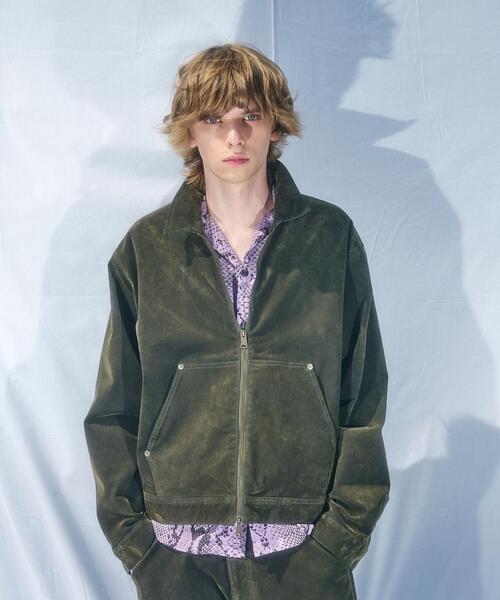 セール】B omnivore/ビーオムニボー FLOCKY DENIM COVER JACKET