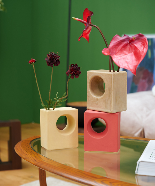 FLOWER VASE CUBIC フラワーベース 花器（フラワーベース