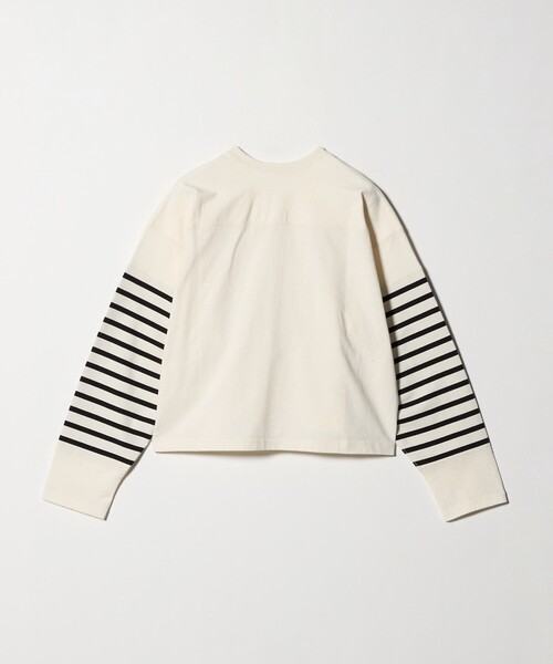 FILL THE BILL（フィルザビル）の「【別注】＜FILL THE BILL＞レースアップ クロップド カットソー（Tシャツ/カットソー・レディース・オフホワイト/ブラック・FREE）」の10枚目の写真