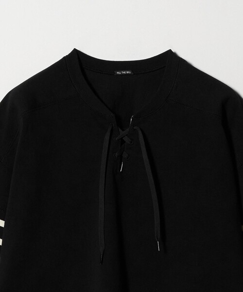 FILL THE BILL（フィルザビル）の「【別注】＜FILL THE BILL＞レースアップ クロップド カットソー（Tシャツ/カットソー・レディース・オフホワイト/ブラック・FREE）」の16枚目の写真