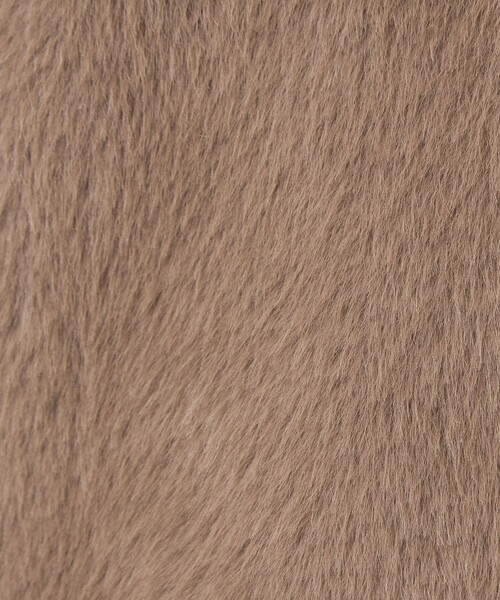 green label relaxing（グリーンレーベルリラクシング）の「フェイクファー ノーカラー コート（その他アウター・レディース・ダークブラウン/ベージュ・FREE）」の20枚目の写真