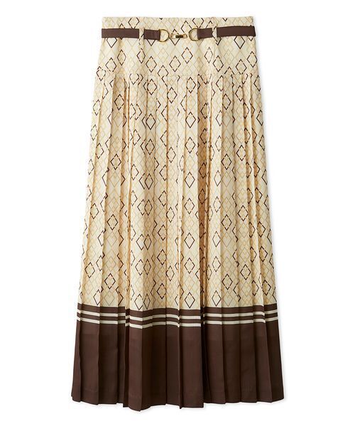 LILY BROWN（リリーブラウン）の「クラシカルパターンプリーツスカート（スカート・レディース・ボルドー/クリーム/ネイビー・1/0）」の2枚目の写真