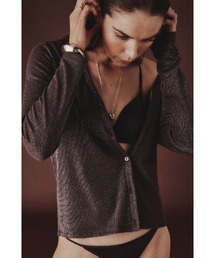 casa fline ラクーンミックスカーディガンコート casa fline/ラクーンミックスカーディガンコート