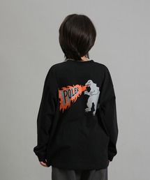 POLeR（ポーラー）の「POLER/ポーラー KIDS ZILLA L/S TEE キッズ ロンT 長袖Tシャツ バックプリント 259MCV0039（Tシャツ/カットソー）」