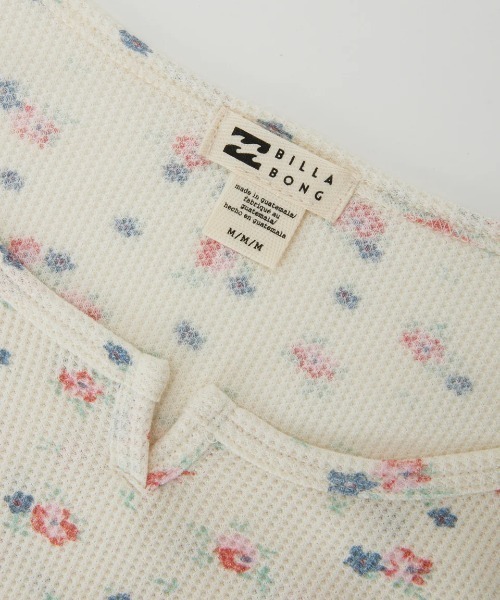 BILLABONG(ビラボン)の「【BILLABONG/ビラボン】24AW REESE THERMAL/フラワー柄ショート丈サーマルトップス(その他トップス・レディース・ホワイト・SMALL/MEDIUM)」の6枚目の写真