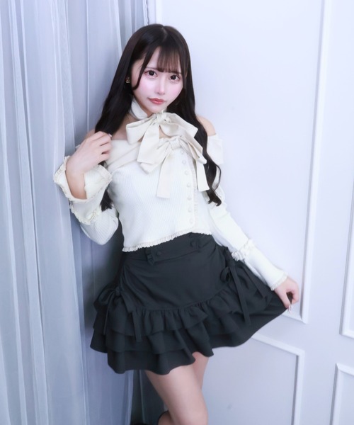 フリルリボンスカート（スカート）｜ReAmour（リアムール）の