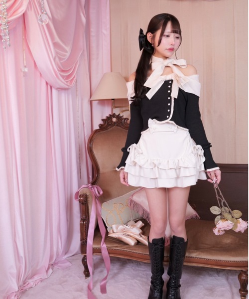 フリルリボンスカート（スカート）｜ReAmour（リアムール）の