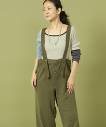 Freada | Freada/フリーダ ニット ミリタリーサロペット/ニット ミリタリー パンツ(サロペット/オーバーオール)