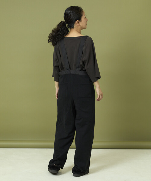 Freada（フリーダ）の「Freada/フリーダ ニット ミリタリーサロペット/ニット ミリタリー パンツ（サロペット/オーバーオール・レディース・オリーブ/ブラック・ONE SIZE）」の11枚目の写真