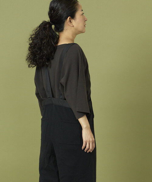 Freada（フリーダ）の「Freada/フリーダ ニット ミリタリーサロペット/ニット ミリタリー パンツ（サロペット/オーバーオール・レディース・オリーブ/ブラック・ONE SIZE）」の12枚目の写真