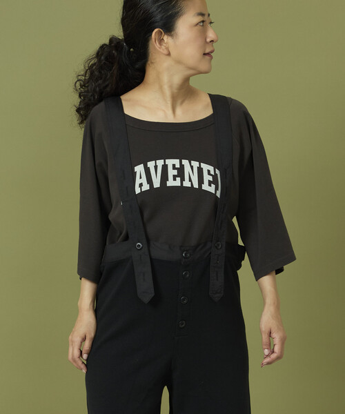 Freada（フリーダ）の「Freada/フリーダ ニット ミリタリーサロペット/ニット ミリタリー パンツ（サロペット/オーバーオール・レディース・オリーブ/ブラック・ONE SIZE）」の13枚目の写真