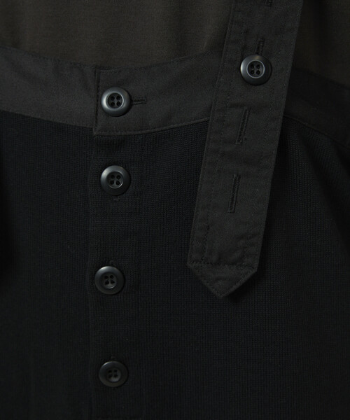 Freada（フリーダ）の「Freada/フリーダ ニット ミリタリーサロペット/ニット ミリタリー パンツ（サロペット/オーバーオール・レディース・オリーブ/ブラック・ONE SIZE）」の16枚目の写真