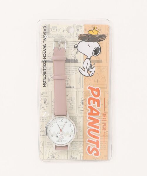 PEANUTS(ピーナッツ)の「〈PEANUTS/ピーナッツ〉 スヌーピー カジュアル レザー ウォッチ PNT054(アナログ腕時計・レディース・ピンク/ネイビー/ブルー/アイボリー/ブラック・34)」の14枚目の写真