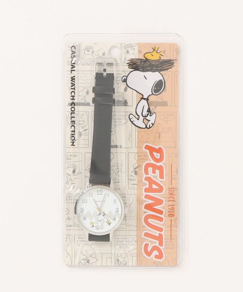 PEANUTS(ピーナッツ)の「〈PEANUTS/ピーナッツ〉 スヌーピー カジュアル レザー ウォッチ PNT054(アナログ腕時計・レディース・ピンク/ネイビー/ブルー/アイボリー/ブラック・34)」の7枚目の写真