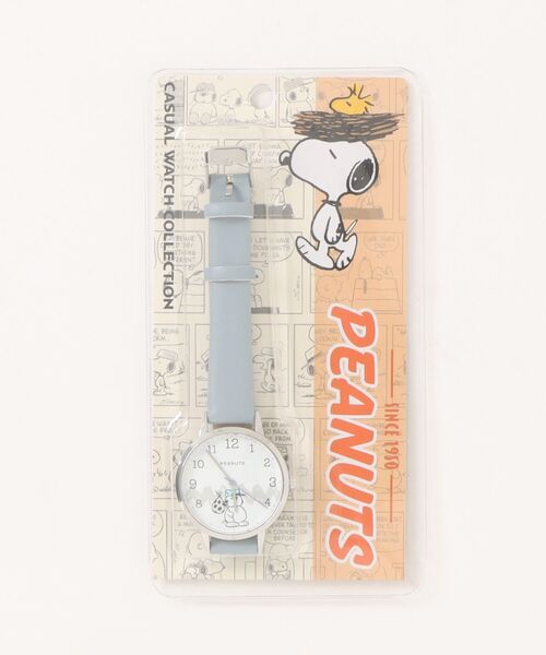 PEANUTS(ピーナッツ)の「〈PEANUTS/ピーナッツ〉 スヌーピー カジュアル レザー ウォッチ PNT054(アナログ腕時計・レディース・ピンク/ネイビー/ブルー/アイボリー/ブラック・34)」の9枚目の写真