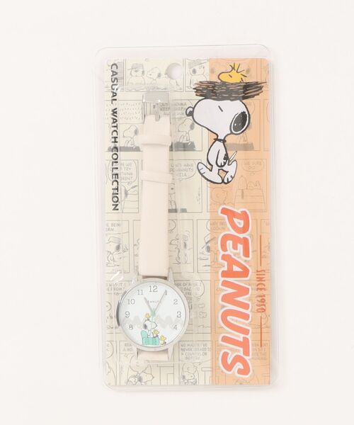PEANUTS(ピーナッツ)の「〈PEANUTS/ピーナッツ〉 スヌーピー カジュアル レザー ウォッチ PNT054(アナログ腕時計・レディース・ピンク/ネイビー/ブルー/アイボリー/ブラック・34)」の16枚目の写真
