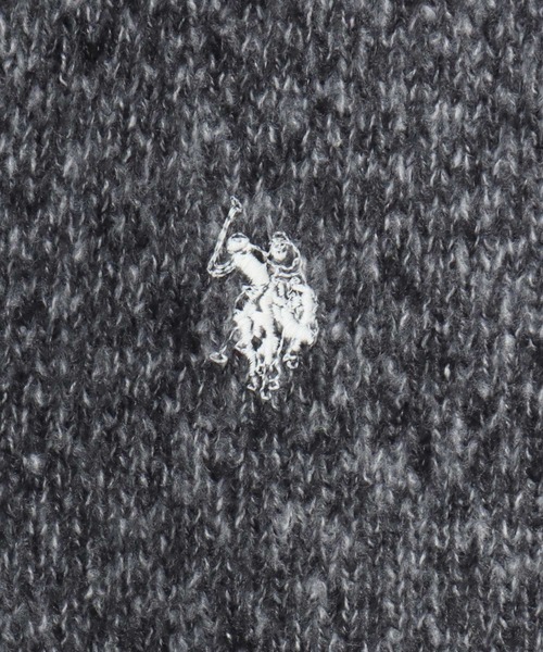 U.S. POLO ASSN.(ユーエスポロアッスン)の「U.S. POLO ASSN./ユーエスポロアッスン オーバーサイズ メランジニット ロゴ ワンポイント刺繍 カーディガン/レディース メンズ(カーディガン/ボレロ・メンズ・ネイビー/オートミール/ブラック/グレー・LL/L/M)」の14枚目の写真
