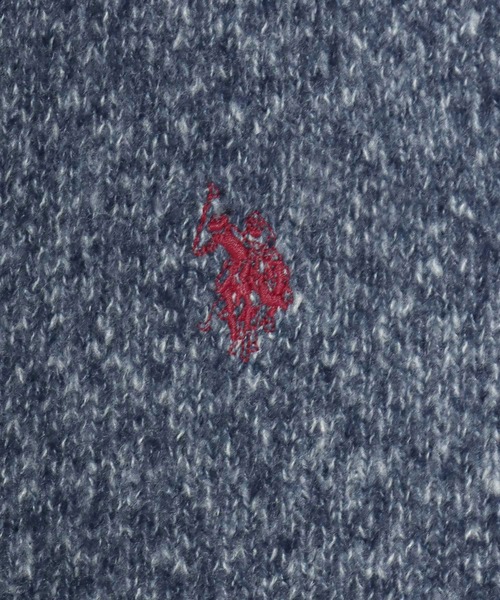 U.S. POLO ASSN.(ユーエスポロアッスン)の「U.S. POLO ASSN./ユーエスポロアッスン オーバーサイズ メランジニット ロゴ ワンポイント刺繍 カーディガン/レディース メンズ(カーディガン/ボレロ・メンズ・ネイビー/オートミール/ブラック/グレー・LL/L/M)」の17枚目の写真