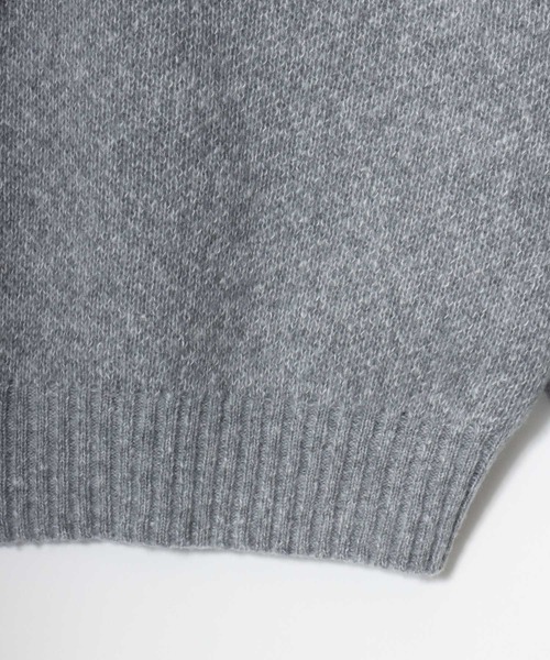 U.S. POLO ASSN.(ユーエスポロアッスン)の「U.S. POLO ASSN./ユーエスポロアッスン オーバーサイズ メランジニット ロゴ ワンポイント刺繍 カーディガン/レディース メンズ(カーディガン/ボレロ・メンズ・ネイビー/オートミール/ブラック/グレー・LL/L/M)」の13枚目の写真