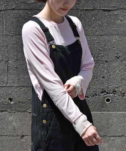 Bleu Bleuet(ブルーブルーエ)の「【ZOZO限定】袖スリットチュールカットトップス(Tシャツ/カットソー・レディース・ピンク/アイボリー/チャコールグレー・FREE)」の10枚目の写真