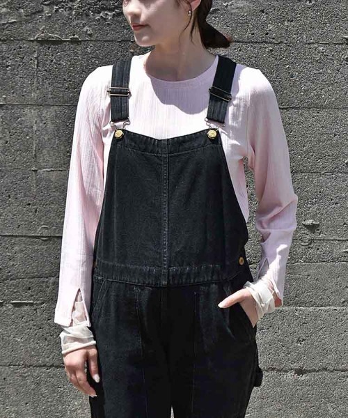 Bleu Bleuet(ブルーブルーエ)の「【ZOZO限定】袖スリットチュールカットトップス(Tシャツ/カットソー・レディース・ピンク/アイボリー/チャコールグレー・FREE)」の5枚目の写真