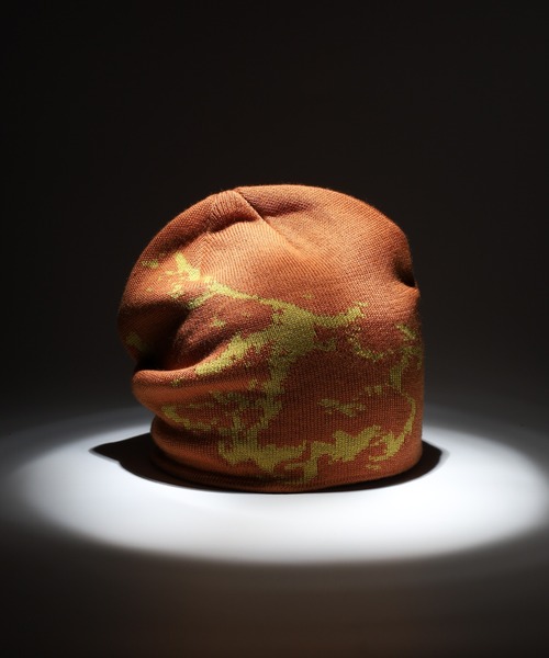 Sense of Grace(センスオブグレース)の「ツートーン配色柄入り ジャガードワッチ(ニットキャップ/ビーニー・メンズ・グレー/ブラック/オレンジ・FREE)」の3枚目の写真