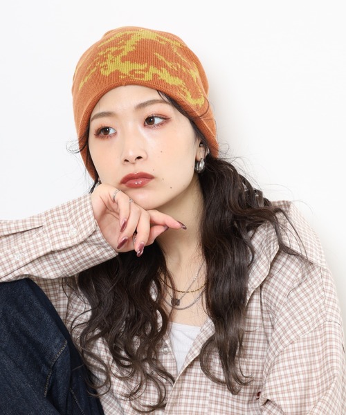 Sense of Grace(センスオブグレース)の「ツートーン配色柄入り ジャガードワッチ(ニットキャップ/ビーニー・メンズ・グレー/ブラック/オレンジ・FREE)」の15枚目の写真