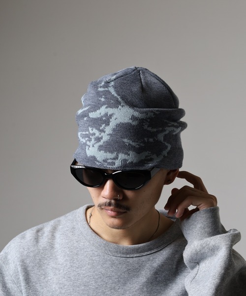 Sense of Grace(センスオブグレース)の「ツートーン配色柄入り ジャガードワッチ(ニットキャップ/ビーニー・メンズ・グレー/ブラック/オレンジ・FREE)」の19枚目の写真