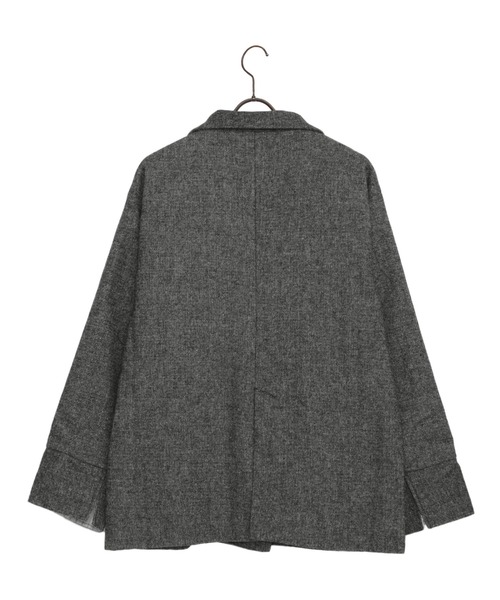 Dita Muaj.（ディータムアージュ）の「ツイードダブルテーラージャケット【袖折り返し可/ストライプ】（テーラードジャケット・レディース・ブラウン/ブラック・FREE）」の14枚目の写真