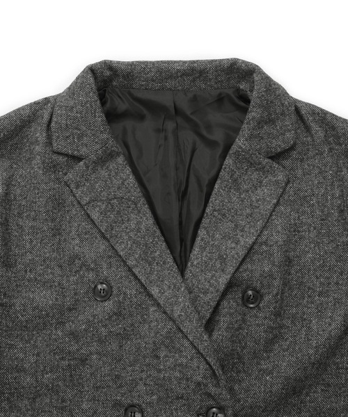 Dita Muaj.（ディータムアージュ）の「ツイードダブルテーラージャケット【袖折り返し可/ストライプ】（テーラードジャケット・レディース・ブラウン/ブラック・FREE）」の17枚目の写真