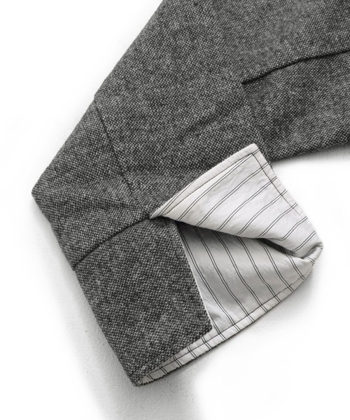 Dita Muaj.（ディータムアージュ）の「ツイードダブルテーラージャケット【袖折り返し可/ストライプ】（テーラードジャケット・レディース・ブラウン/ブラック・FREE）」の18枚目の写真