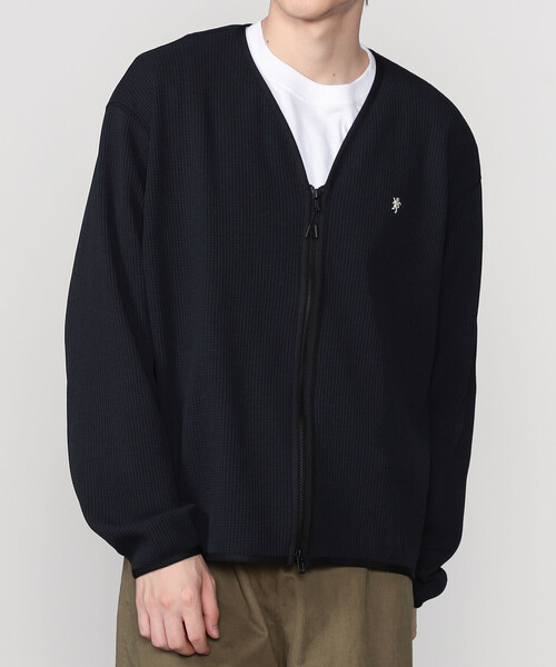 【BLESS YOU/ブレスユー】ワッフルジップカーディガン 刺繍入りワッフルZIPカーディガン | FREDY \u0026 GLOSTER(フレディ アンド