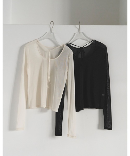 2way Sheer Tops（Tシャツ/カットソー）｜anuke（アンヌーク）の